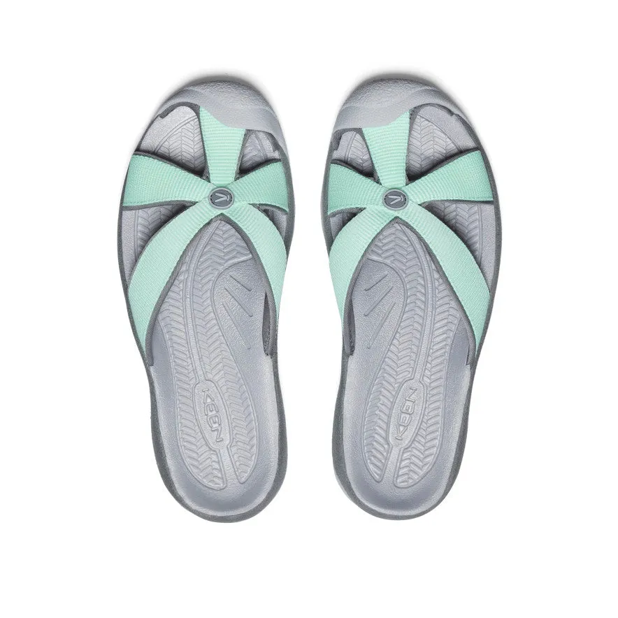 Feet Wellness Flat Grip Women's Bali Slide Sandal  |  Lichen/Steel Grey