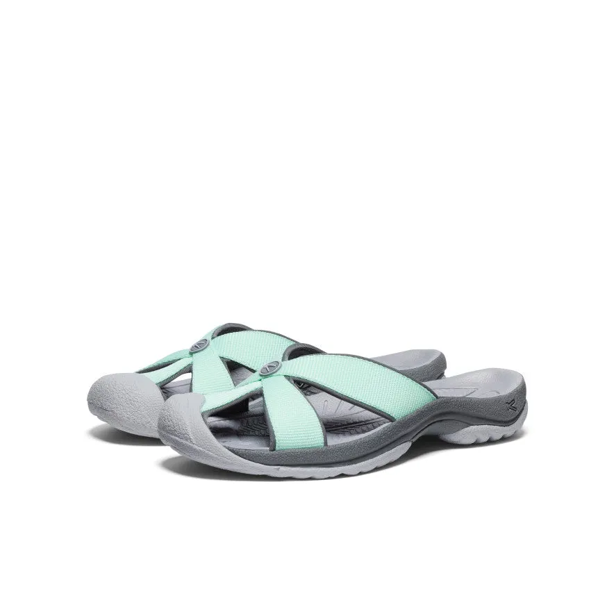 Easy traction Cush Pad Women's Bali Slide Sandal  |  Lichen/Steel Grey