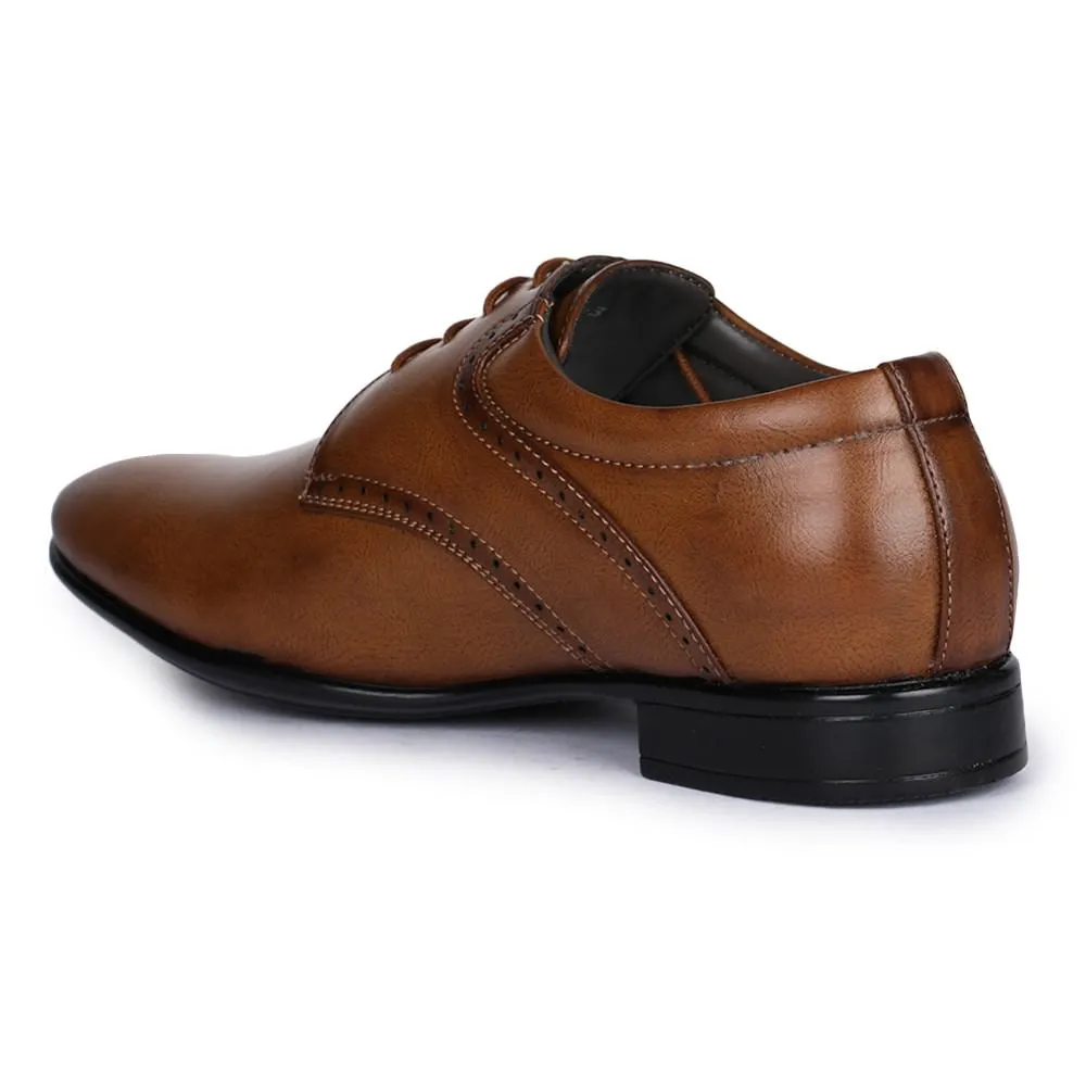 Fortune (Tan) Derby Shoes For Men A13-03 By Liberty Lead Step Boss Edge