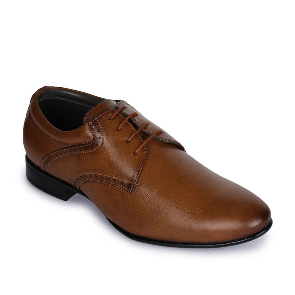 Soft Touch Japan Neat Fortune (Tan) Derby Shoes For Men A13-03 By Liberty