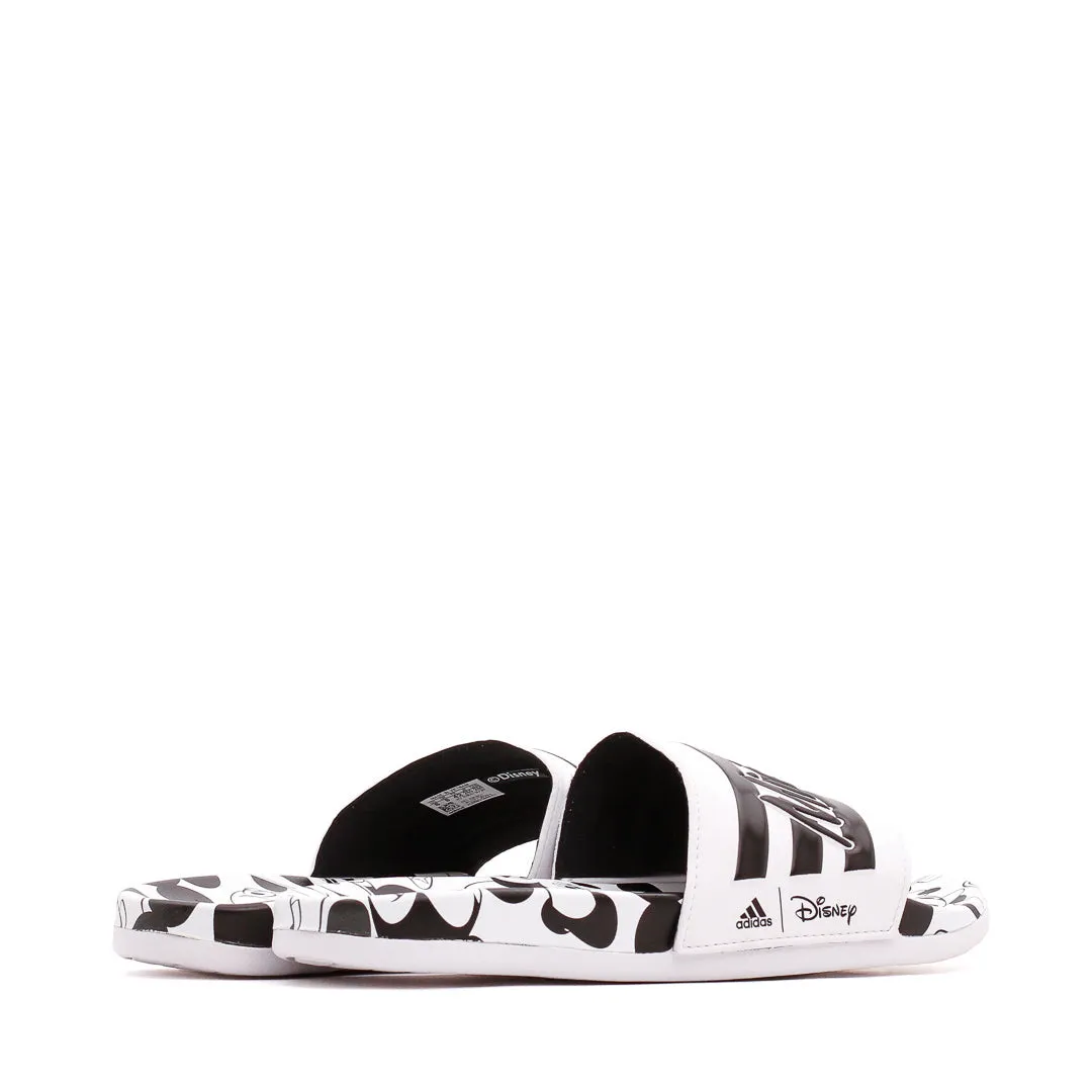 Adidas Men X Disney Mickey Mouse Adilette Comfort Slides Black White GW1057 Breathable Daily Walk Global Cool