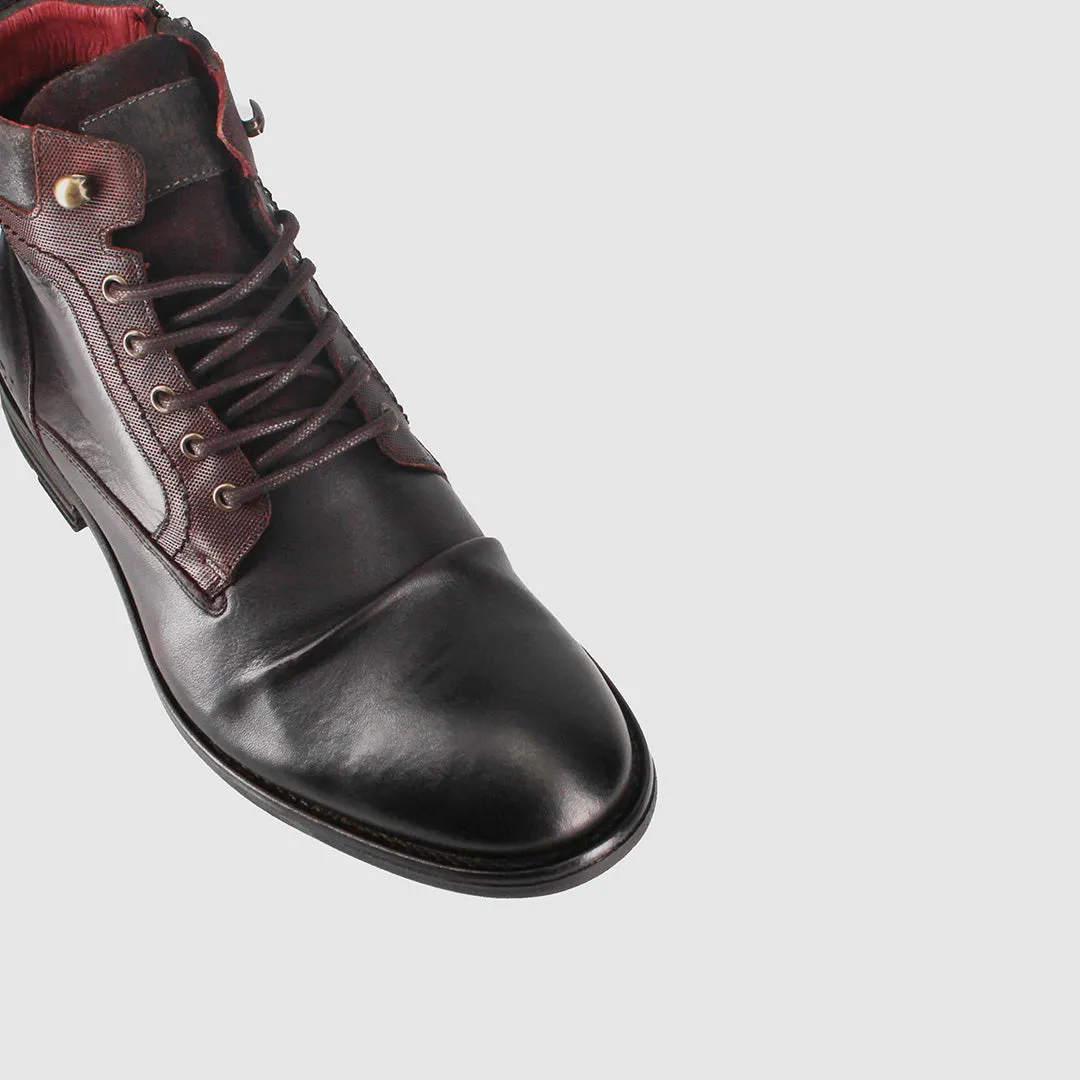 Jagger Dark Brown Lace Up Boots Anti Odor Trail Exploration Warehouse Worker