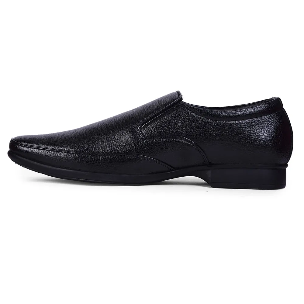 Fortune Black Formal Non Lacing Shoes For Men HOL-132E By Liberty Romantic Pair Guest Style