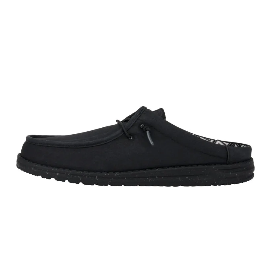 Wally Slip Stretch Canvas - Black/Black Heritage Line Mesh Upper