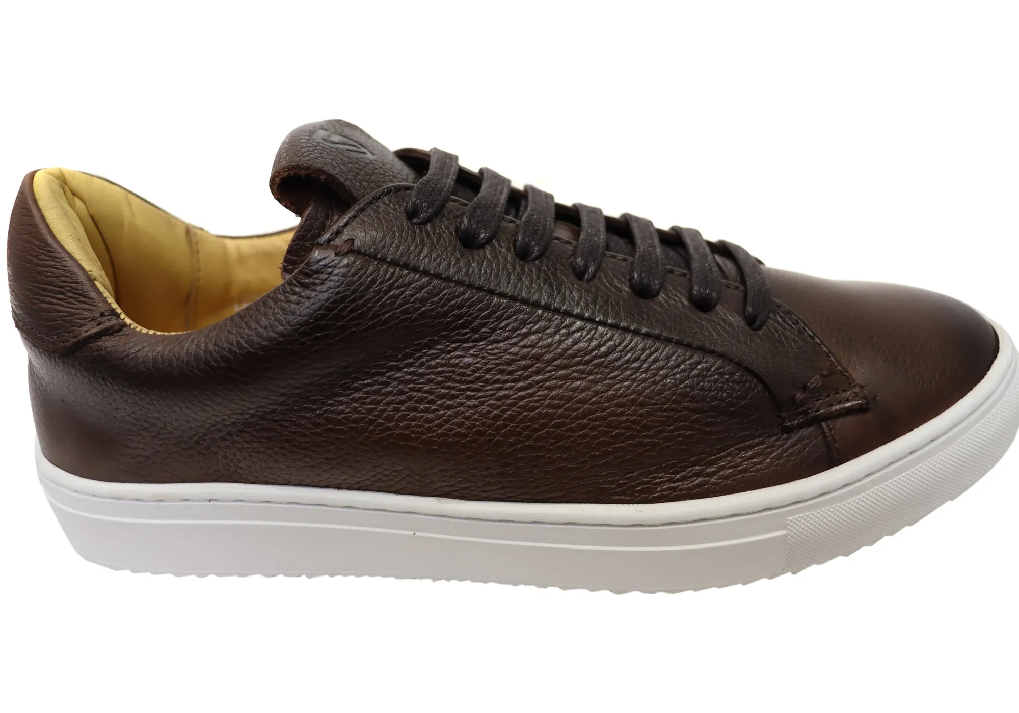 Antistatic Smooth Steps Savelli Gill Mens Comfort Leather Lace Up Casual Shoes Made In Brazil