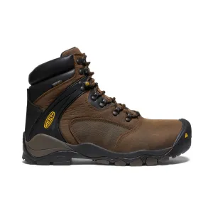 Zip Up Cool Vibes Men's Louisville 6" Waterproof Boot (Steel Toe)  |  Cascade Brown