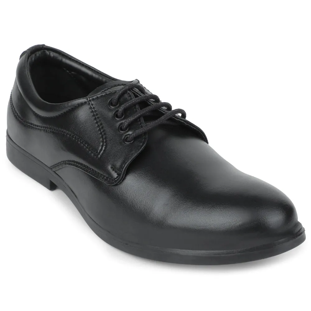 Versatile Footwear Fortune Black Formal Lacing Derby Shoes For Men MAJESTIC-1 By Liberty