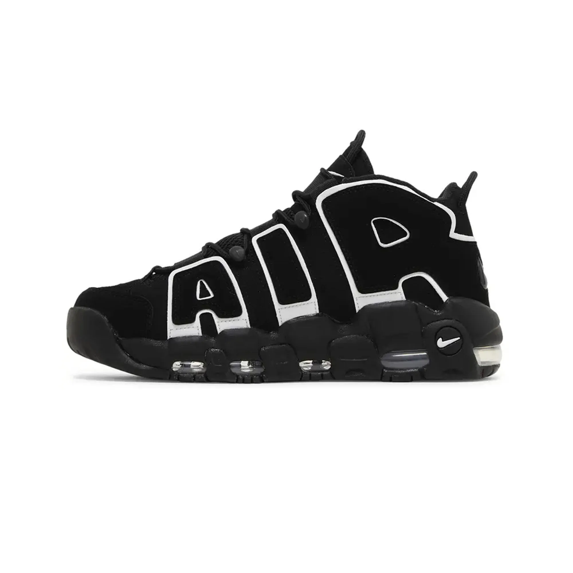 Nike Air More Uptempo 'Black White' Toe box