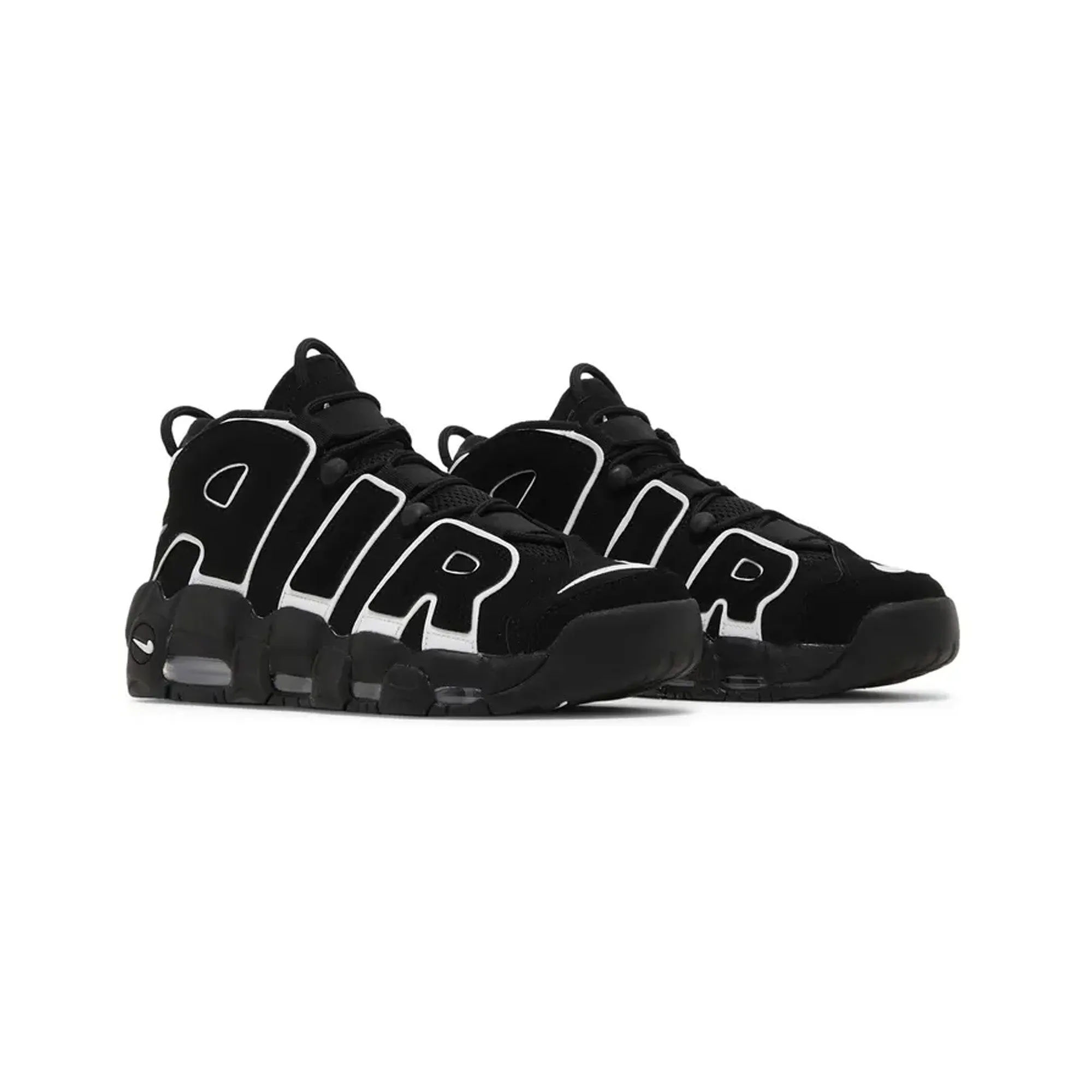 Nike Air More Uptempo 'Black White' Anti Odor Urban Stroll Lace Up