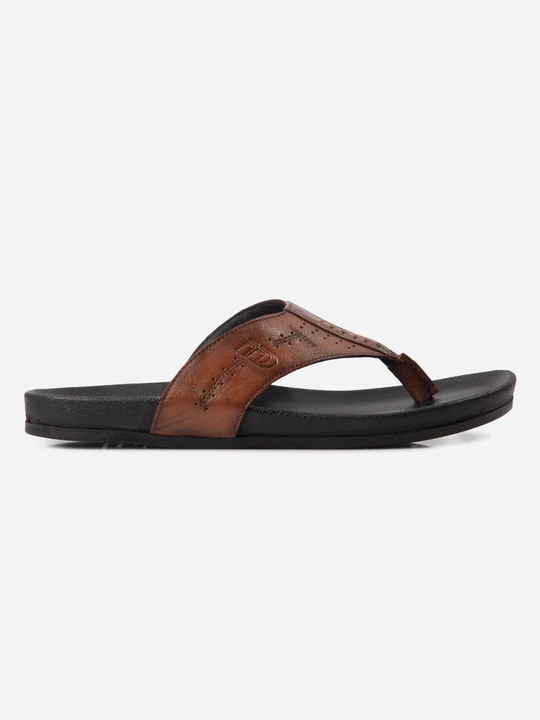 Men's Tan Thong Sandal (ID4228) All Comfort Arch Support Daily Walk