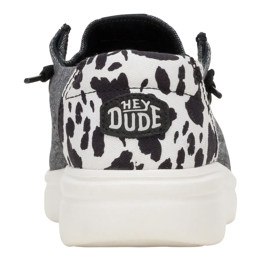 Wendy Rise Animal - Black/Multi Lace Up Leather