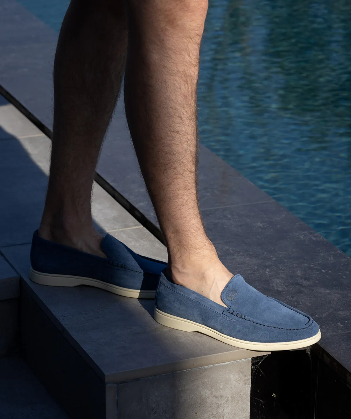 Mocassin MONACO Daim Bleu Move Fast