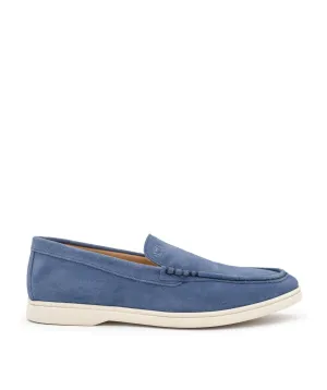 Mocassin MONACO Daim Bleu Style