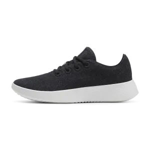 Balanced Impact Comfortable Strapping Women's Wool Runner Go - Natural Black (Blizzard Sole)