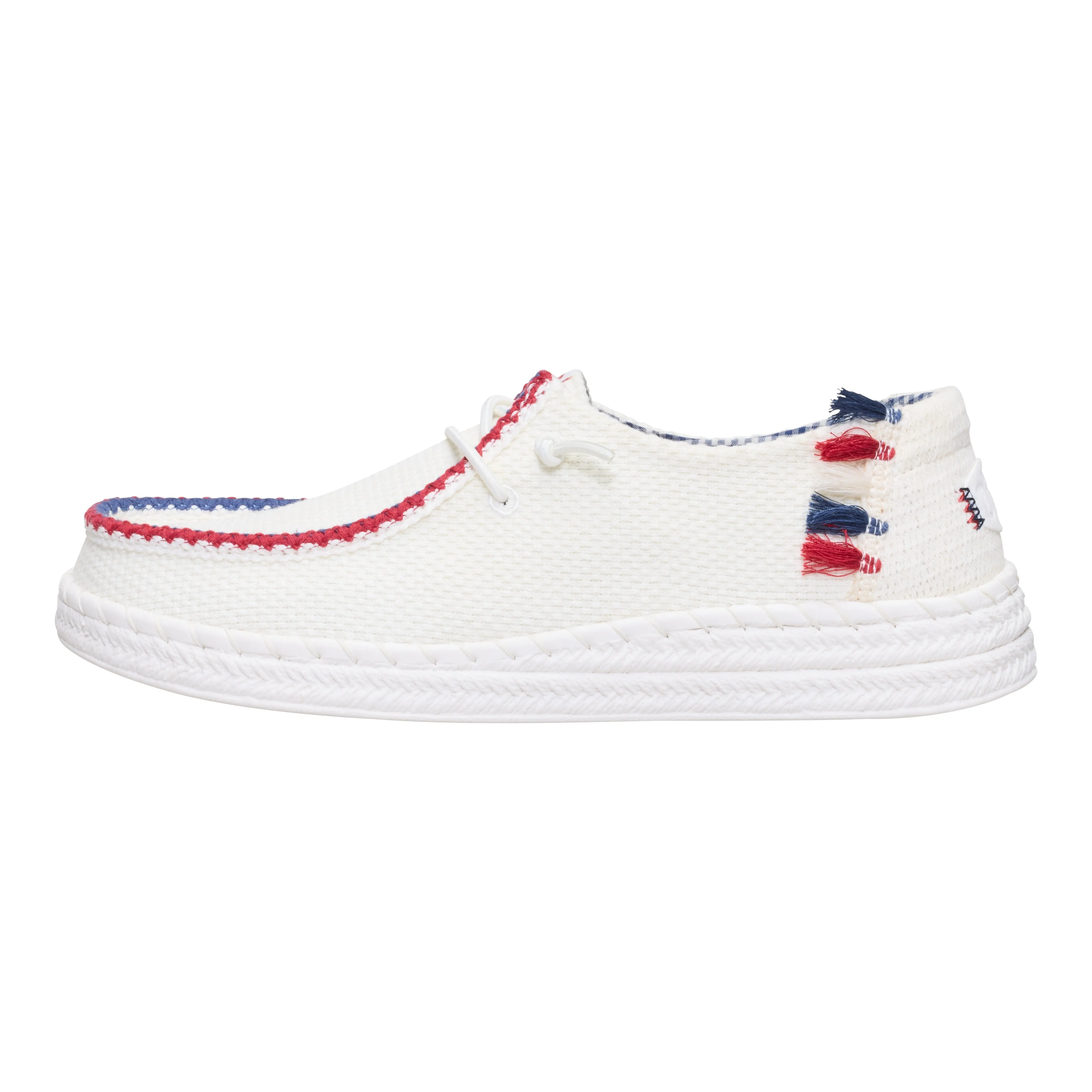 Space Vibe Wendy Espadrille Americana - White