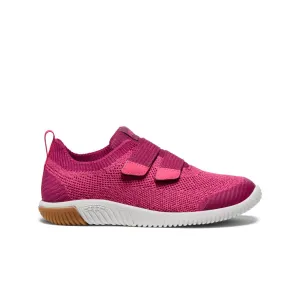 Big Kids' KNX Knit Double Strap  |  Beaujolais/Raspberry Kids' loafers