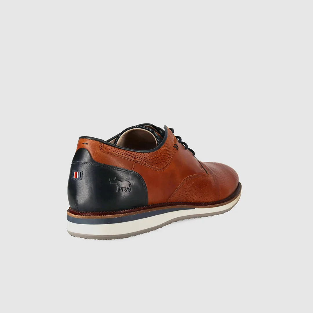 Perth Casual Shoes Cognac Mono Look