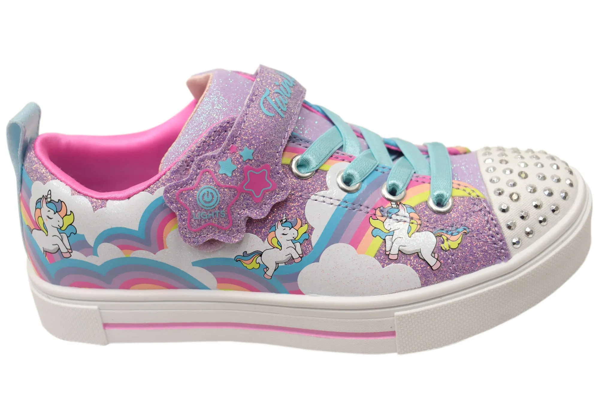 Juvenile products Skechers Girls Kids Twinkle Toes Twinkle Sparks Jumpin Clouds Shoes