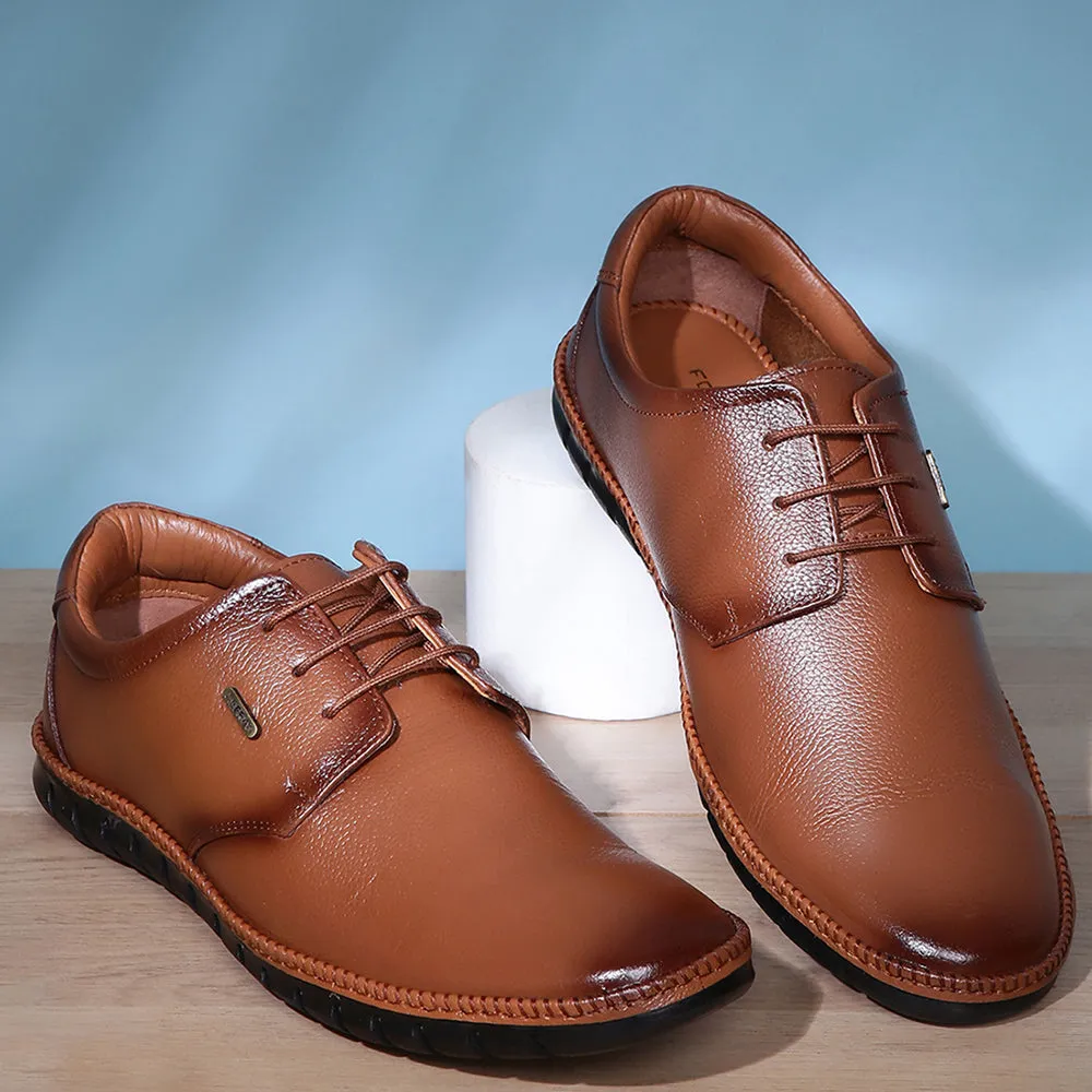 Luxurious Comfort Healers Tan Formal Lace Up Shoes For Men BRL-10 By Liberty