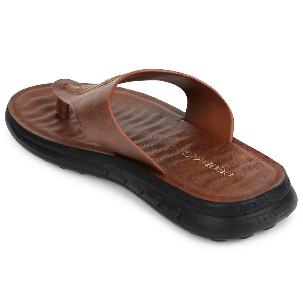 Comfort Heel Style Pop Healers Tan Casual Slipper For Men GHD-82 By Liberty