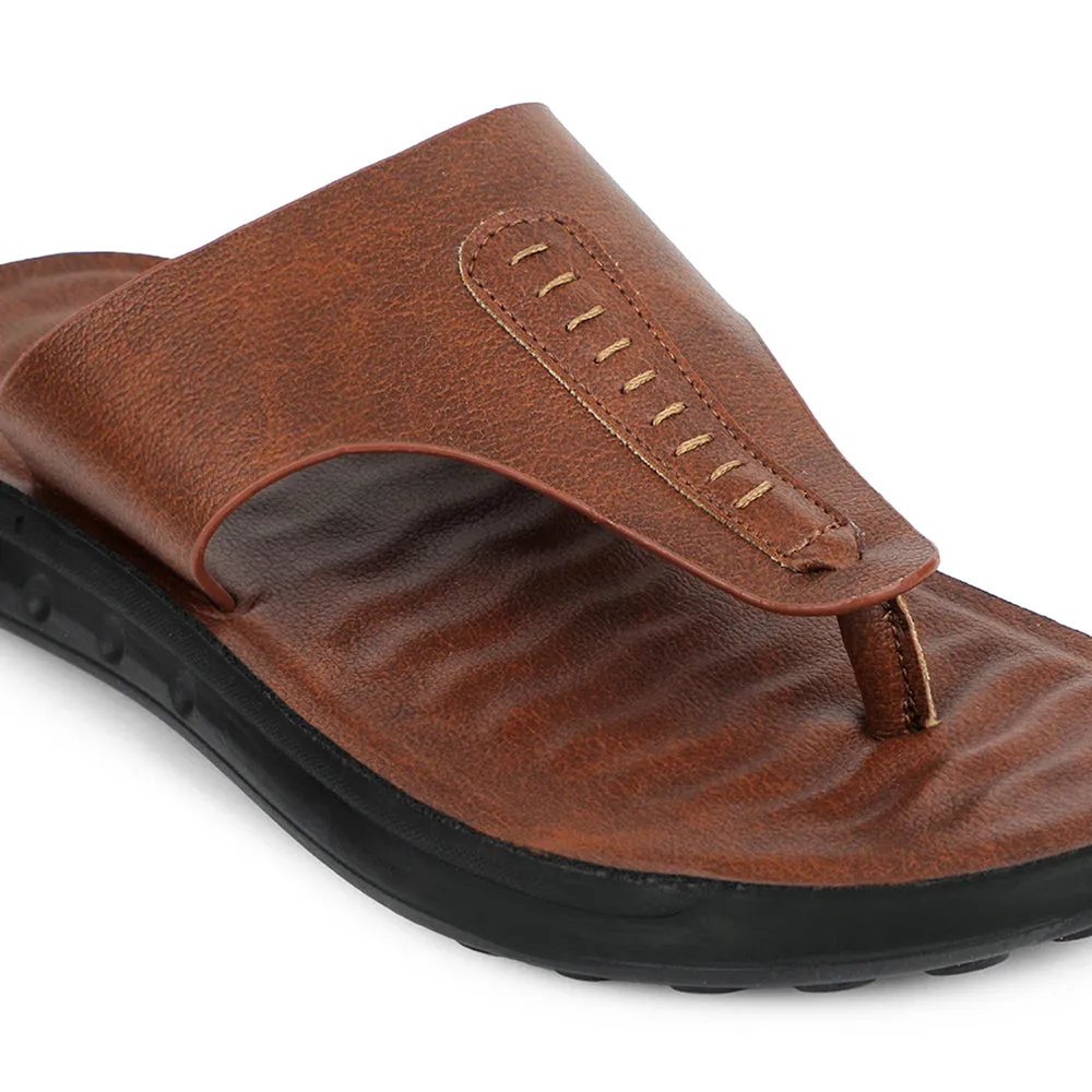 Healers Tan Casual Slipper For Men GHD-82 By Liberty mud proof