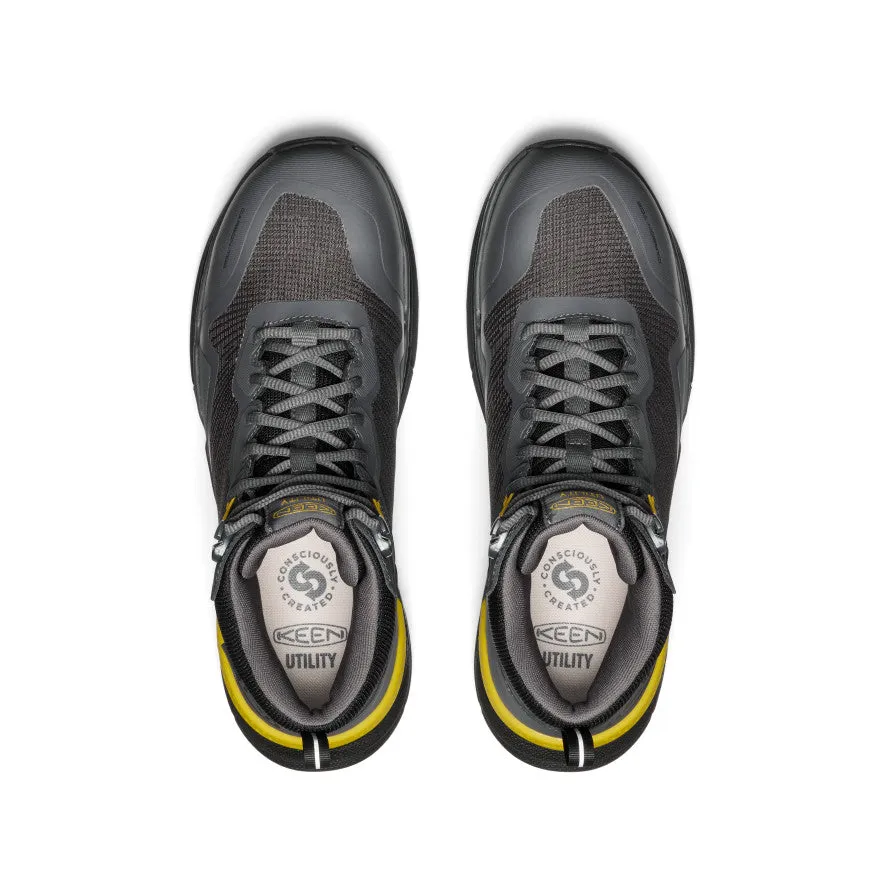 Comfort Fit Technology Comforted Walk Men's Synchro Waterproof Work Boot (Carbon Toe)  |  Magnet/Black