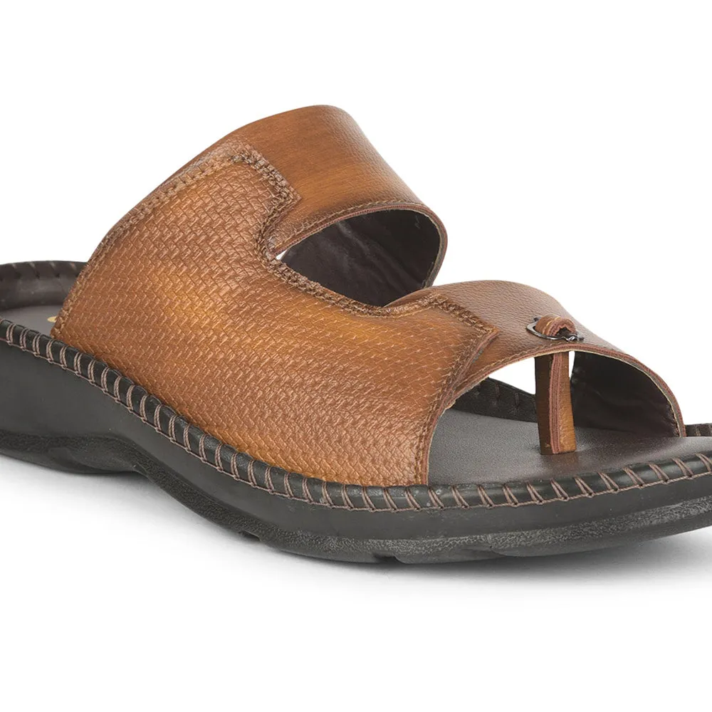 Coolers Casual (Tan) Slippers For Men AVN-21 By Liberty Ultra Light Airport Travel