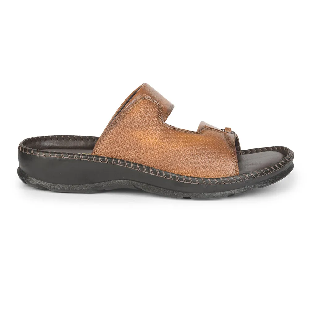 Bright Gold Coolers Casual (Tan) Slippers For Men AVN-21 By Liberty