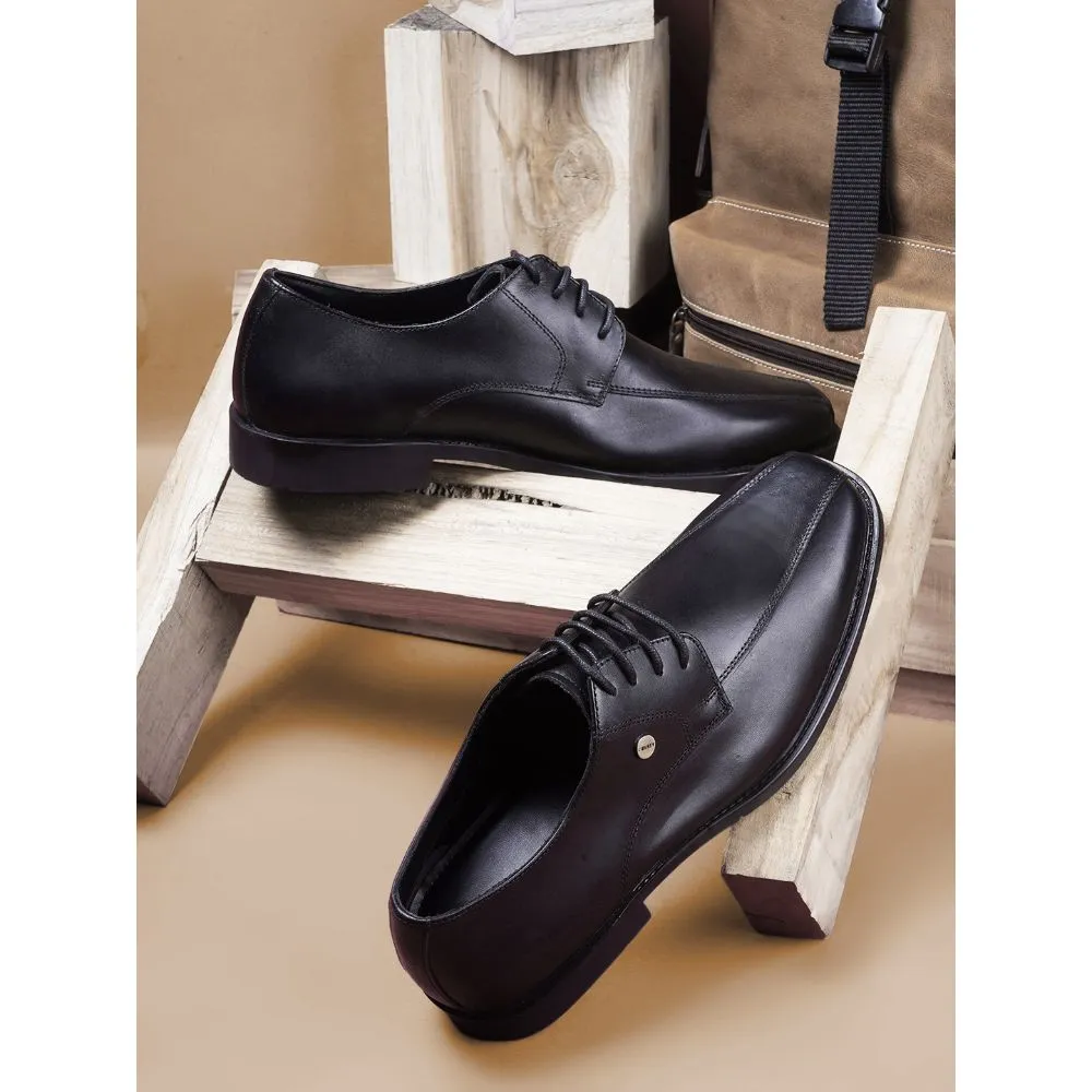 Style Sharp Fortune By Liberty Men ECO-01E Black Formal Lacing Shoes