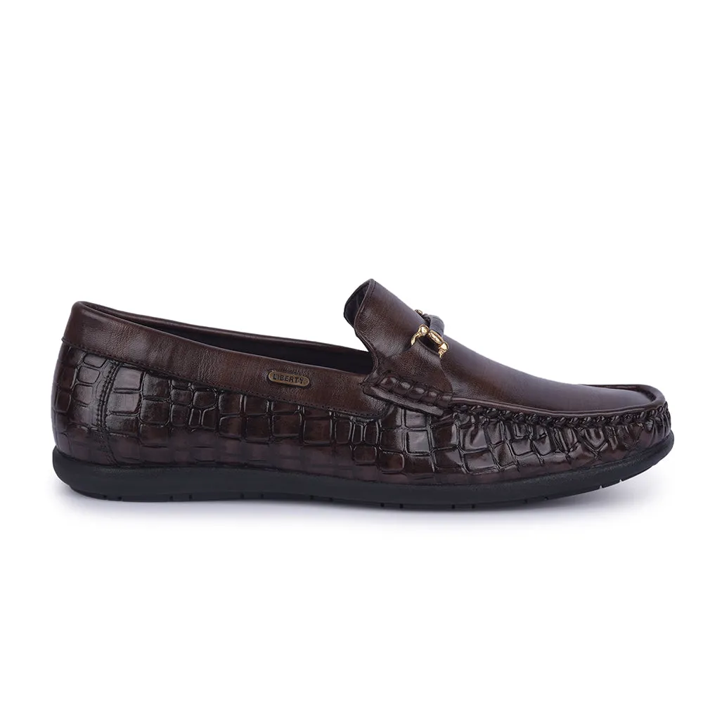American style Mid Rise Fortune Brown Casual Non Lacing Shoes For Men OSL19 By Liberty
