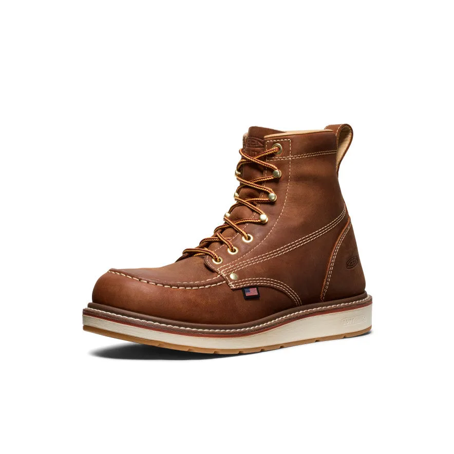 Men's Liberty 6" Boot (Soft Toe)  |  Leather Brown/Birch Sneaker Care Lightweight Midsole