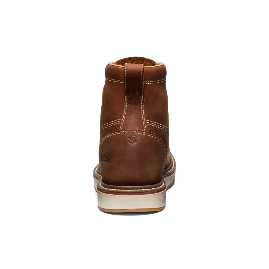 Men's Liberty 6" Boot (Soft Toe)  |  Leather Brown/Birch Reinforced toe box