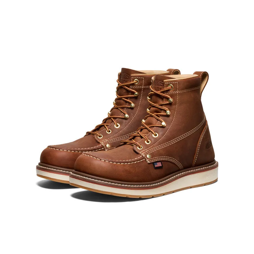 Stylish Fit Comfortable Insole Men's Liberty 6" Boot (Soft Toe)  |  Leather Brown/Birch