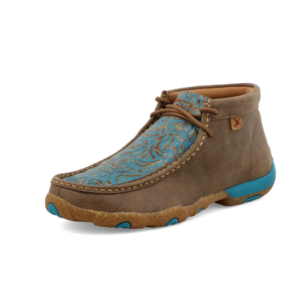 Outdoor Adventure Timeless Form Twisted X Turquoise Tooled Ladies' Casual Shoe