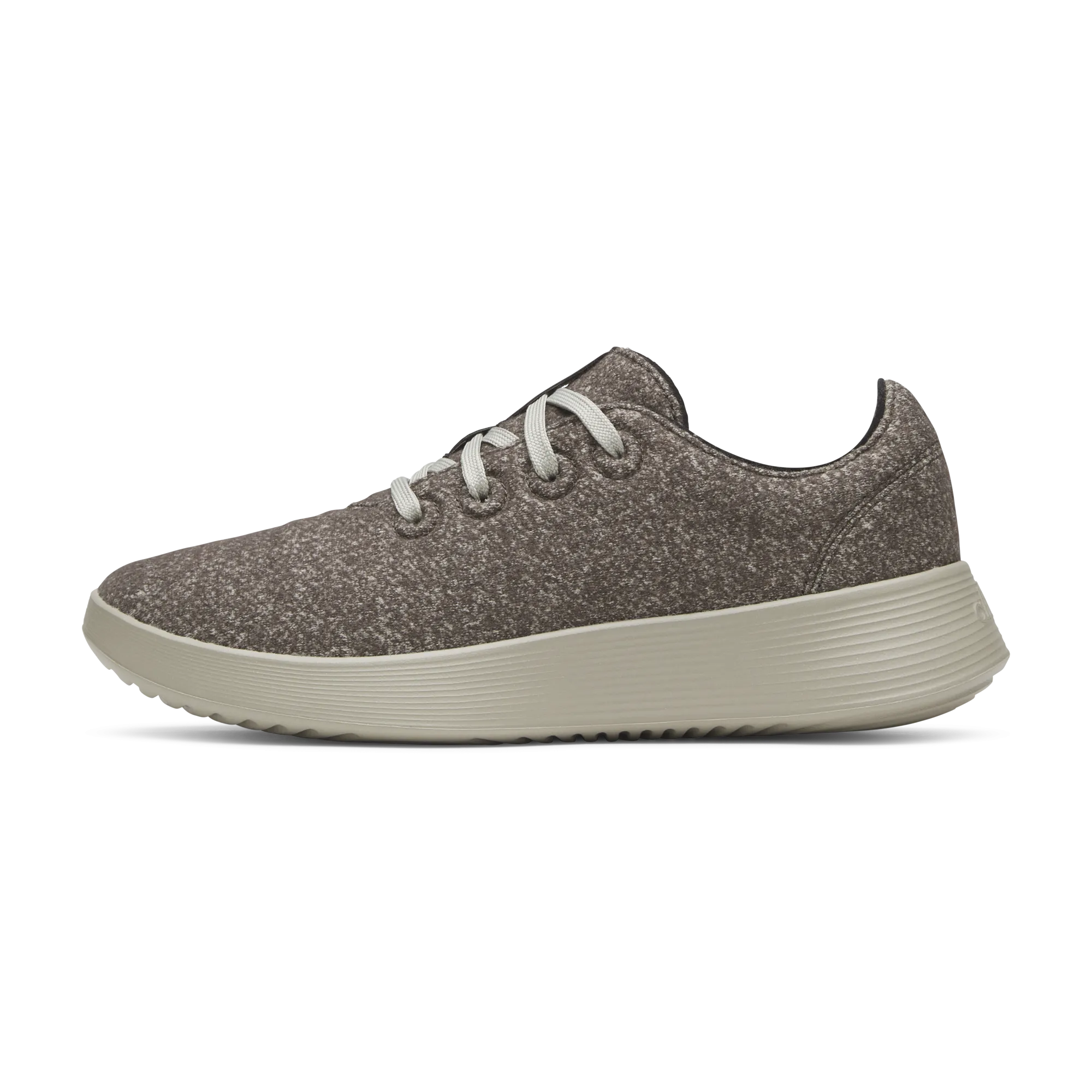 Balanced Cushioning Women's Wool Runner Go - Rustic Brown (Weathered Grey Sole)