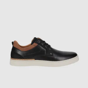 Reinforced Eyelet Construction Dual Density Tampa Casual Shoes Black