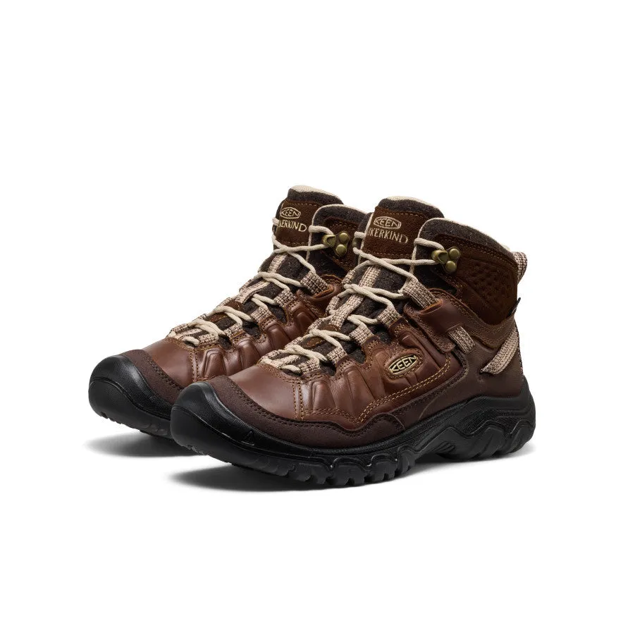 Women's Targhee IV Waterproof Hiking Boot x Hikerkind  |  Dark Earth/Dark Earth buckle