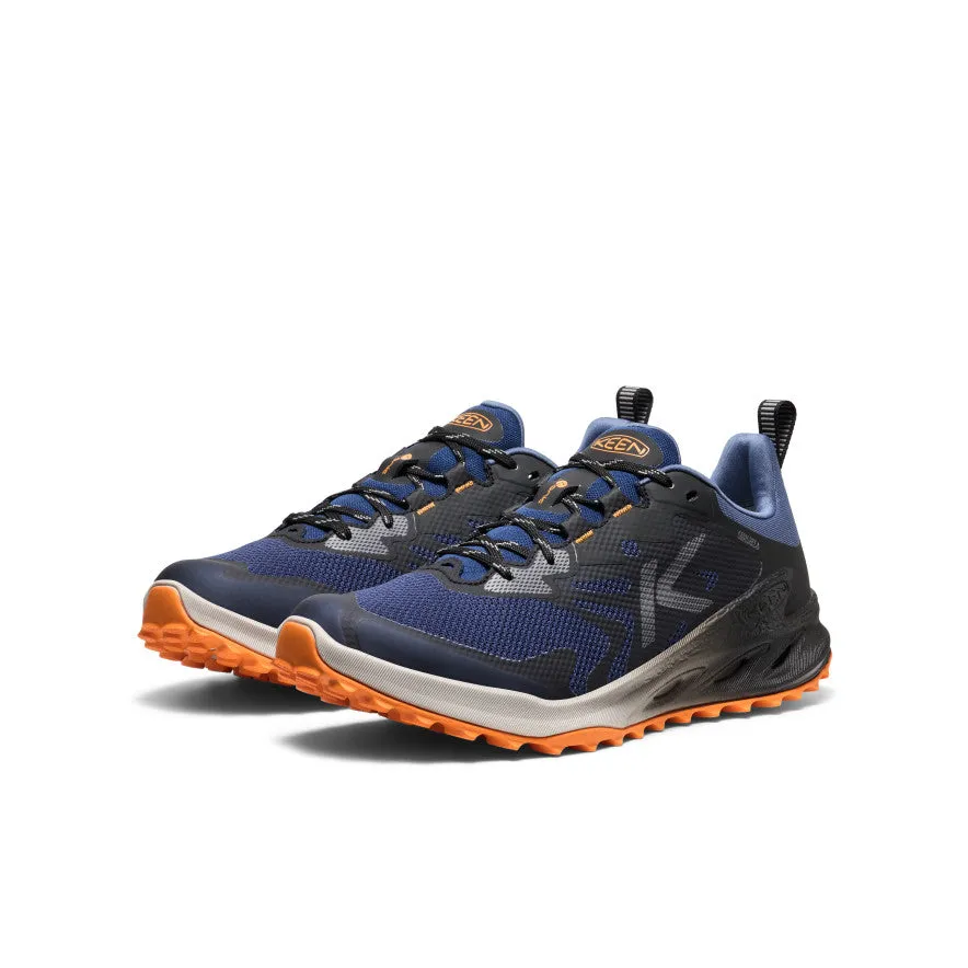 Comfortable Slip Toe box space Men's Zionic NXT Waterproof Hiking Shoe  |  Naval Academy/Bright Marigold