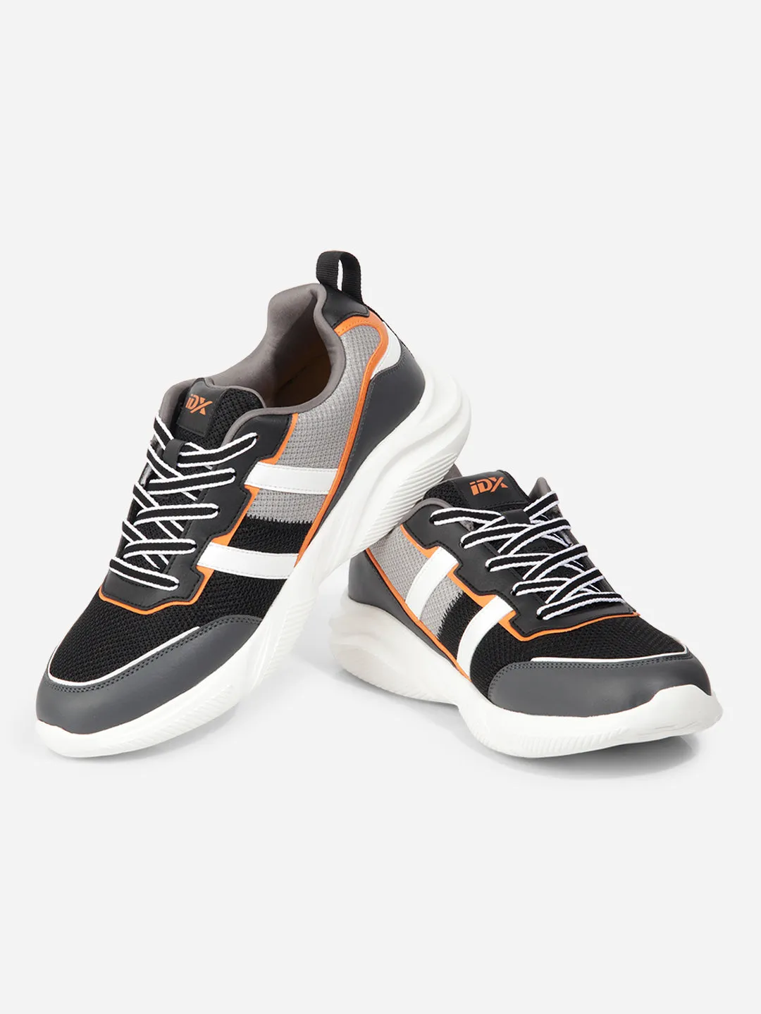 Fast Outing Fit Ready Men's Black Grey Lace Up Sneakers IX7135