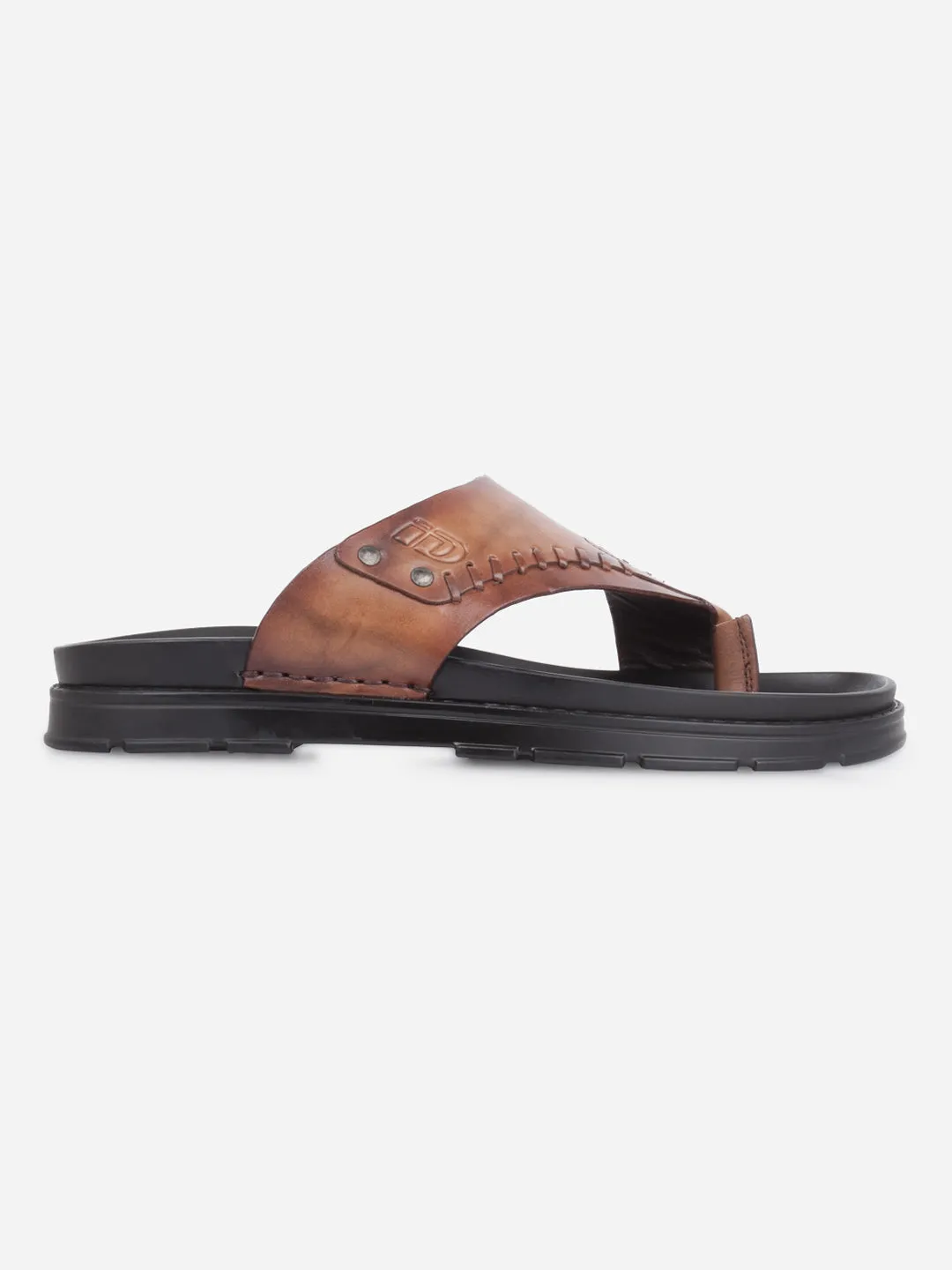 Men's Brown Smart Casual Thong Sandal (ID4245) Street Edge Modern Bold