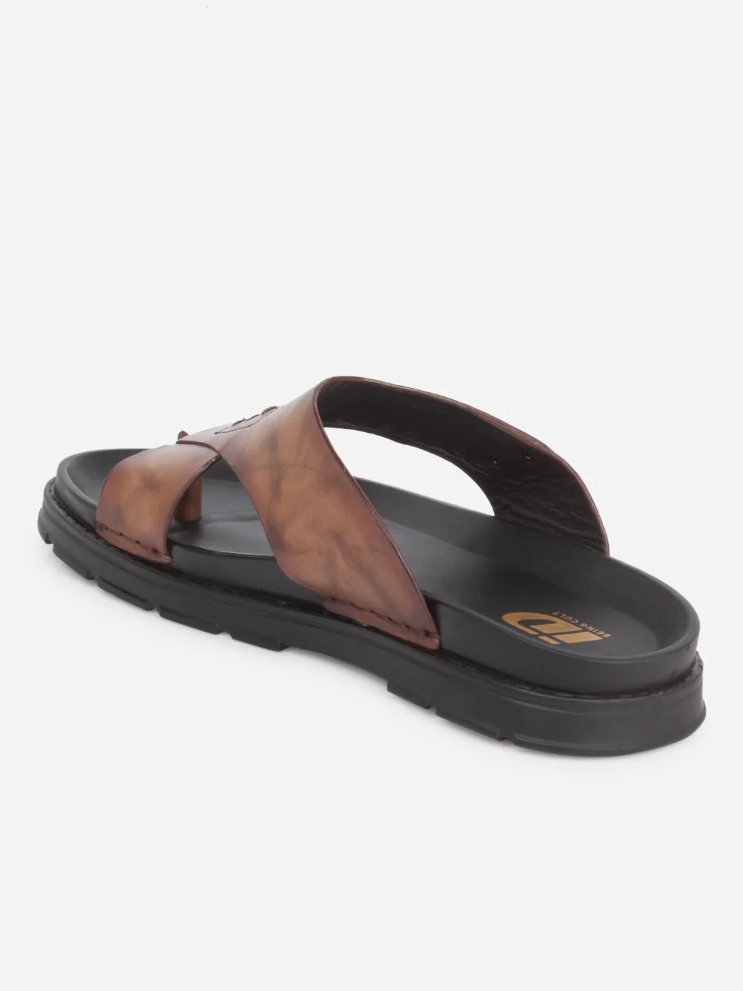 Men's Brown Smart Casual Thong Sandal (ID4245) Feather Light Urban Stroll Air Dry