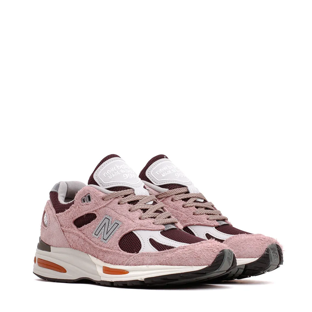 New Balance Unisex Made in UK 991v2 Deauville Mauve Fig U991PR2 Japan Neat