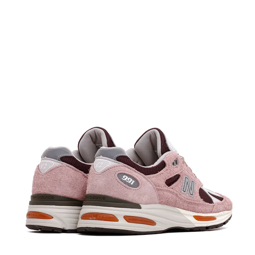 New Balance Unisex Made in UK 991v2 Deauville Mauve Fig U991PR2 water proof