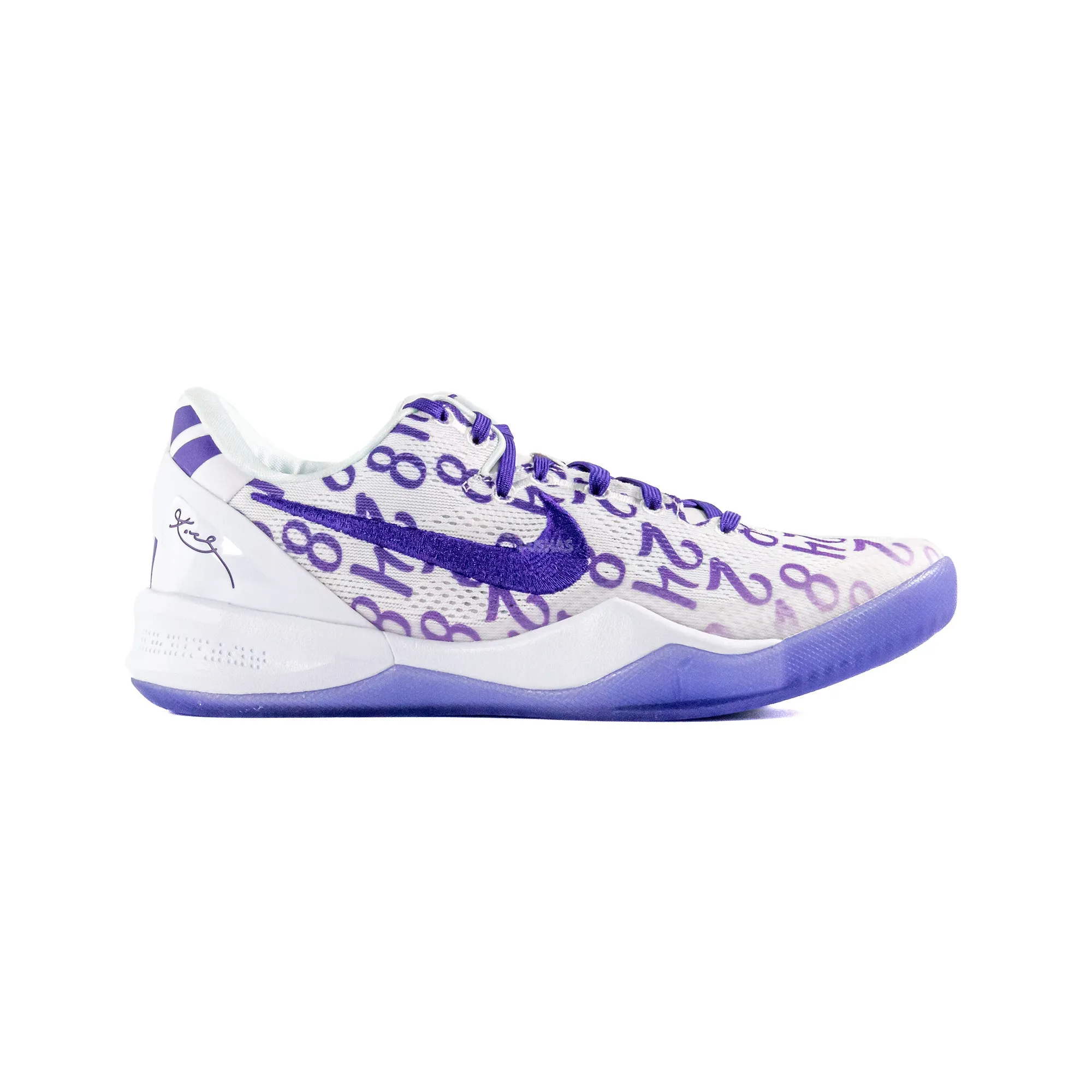 Neutral Glow Comfort Shank Nike Kobe 8 'White Court Purple' (2024)