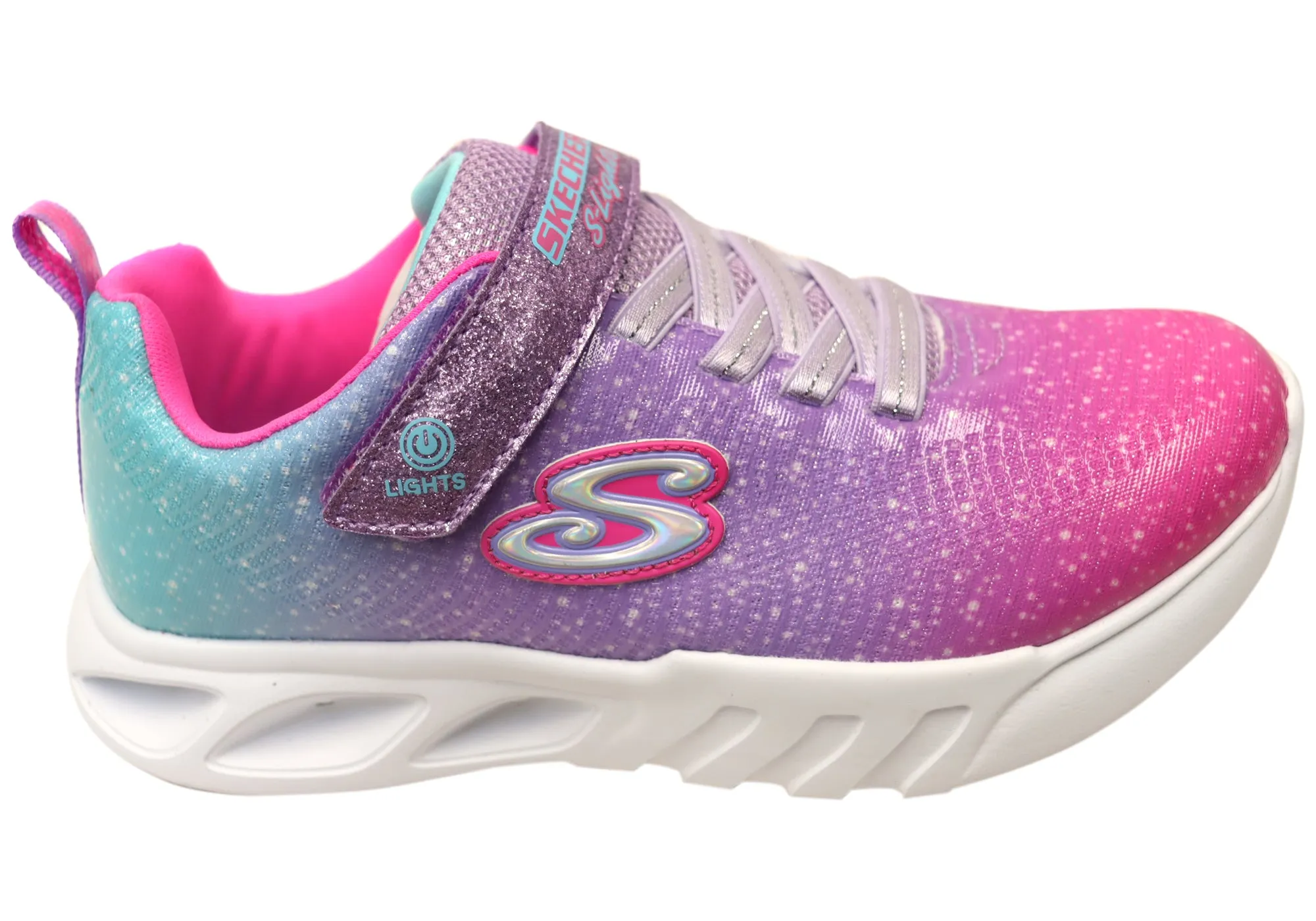 Slip - on kids' shoes Lightweight Design Skechers Kids S Lights Flicker Flash Ombre Dreamer Light Up Shoes