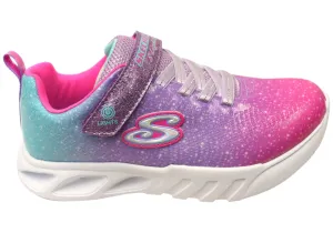 Skechers Kids S Lights Flicker Flash Ombre Dreamer Light Up Shoes Leather kids' shoes