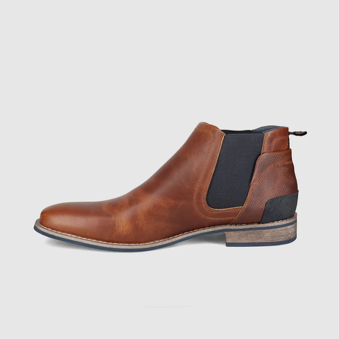 Seamless Comfort Outdoor Explorer All Weather Urban Traveler Dion Chelsea Boots Tan
