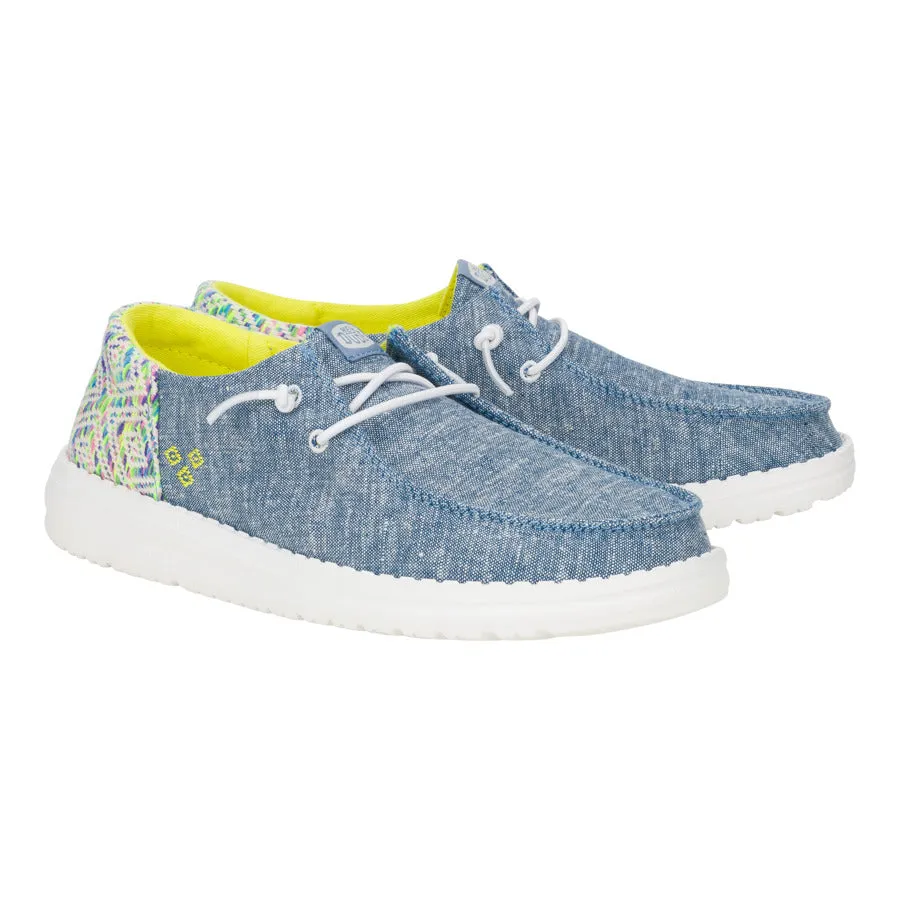 Fashion Edge Suede Soft Wendy Funk Surf Baja - Blue/Multi