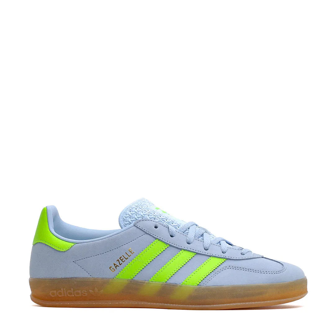 Feather Light Long Distance Adidas Women Gazelle Indoor Clear Sky Solar Green JI1372
