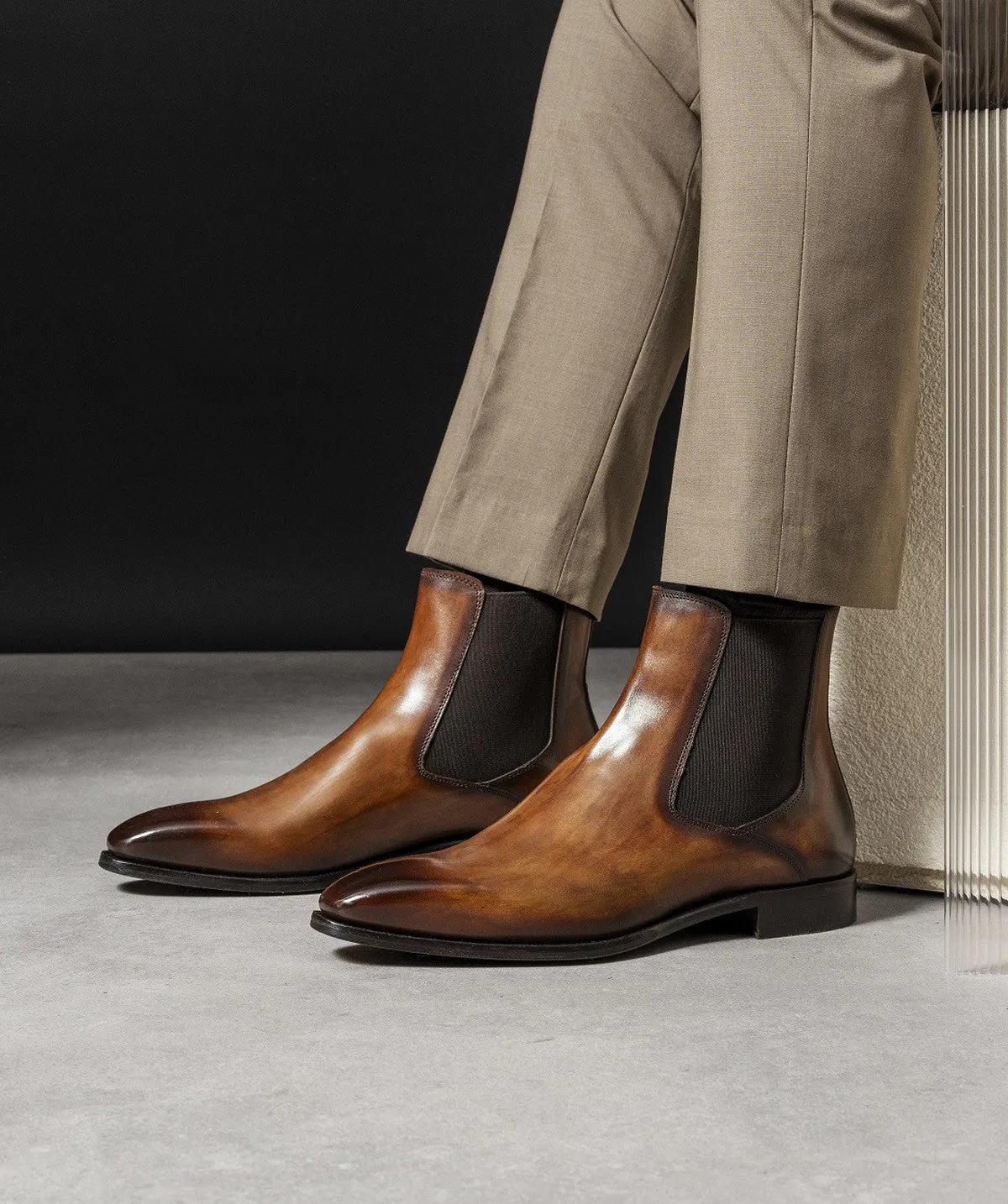 Bottines FIRENZE Marron Patin Ergonomic Shape Cushioned Upper